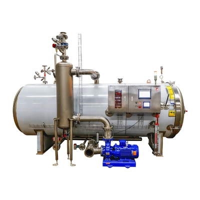 3P Voltage Steam Water Cascading Retort Machine Sterilizer per l'industria alimentare