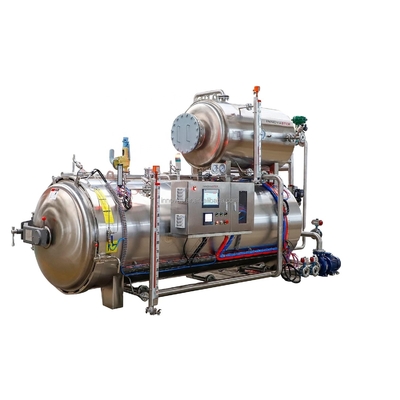 Facile da utilizzare Vapore riscaldamento Acqua Spray Retort Machine per pasti pronti al consumo