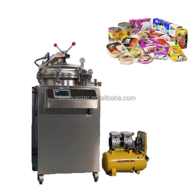 Piccolo retorto verticale a vapore/elettricità per alimenti in scatola 4,5-15kw bevande alimentari