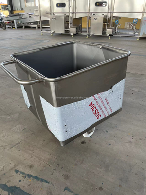 Camionetto di sollevamento in acciaio inossidabile a ruota di gomma silenziosa per carne pesce frutta e verdura